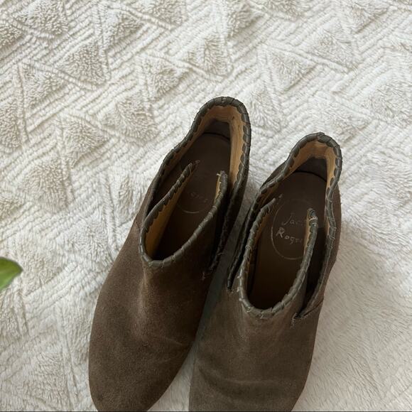 Jack Rogers Olive Suede Ankle Booties - Picture 5 of 11